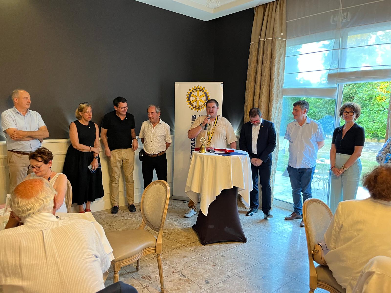 Installation du nouveau bureau du Rotary Club Poitiers La Romane